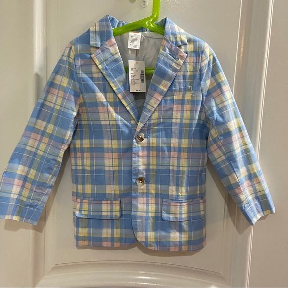 2-pc. Gymboree Spring Blazer and Pant Set, NWT Blazer, EUC Woven Chinos, Size 5T - Picture 4 of 12